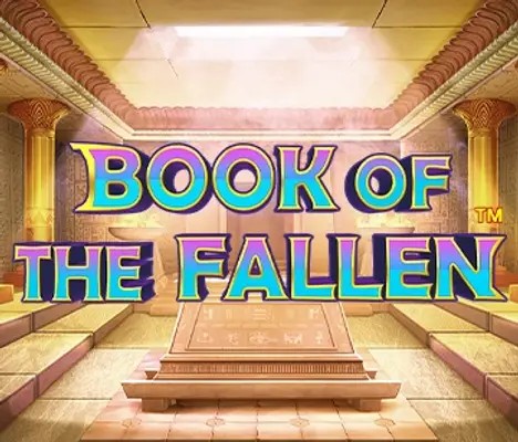 Book of the Fallen online game logo by Pragmatic Play on lemusecoffeeandwine.com