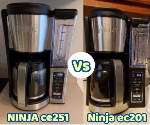 NINJA CE251 VS CE201 coffee maker